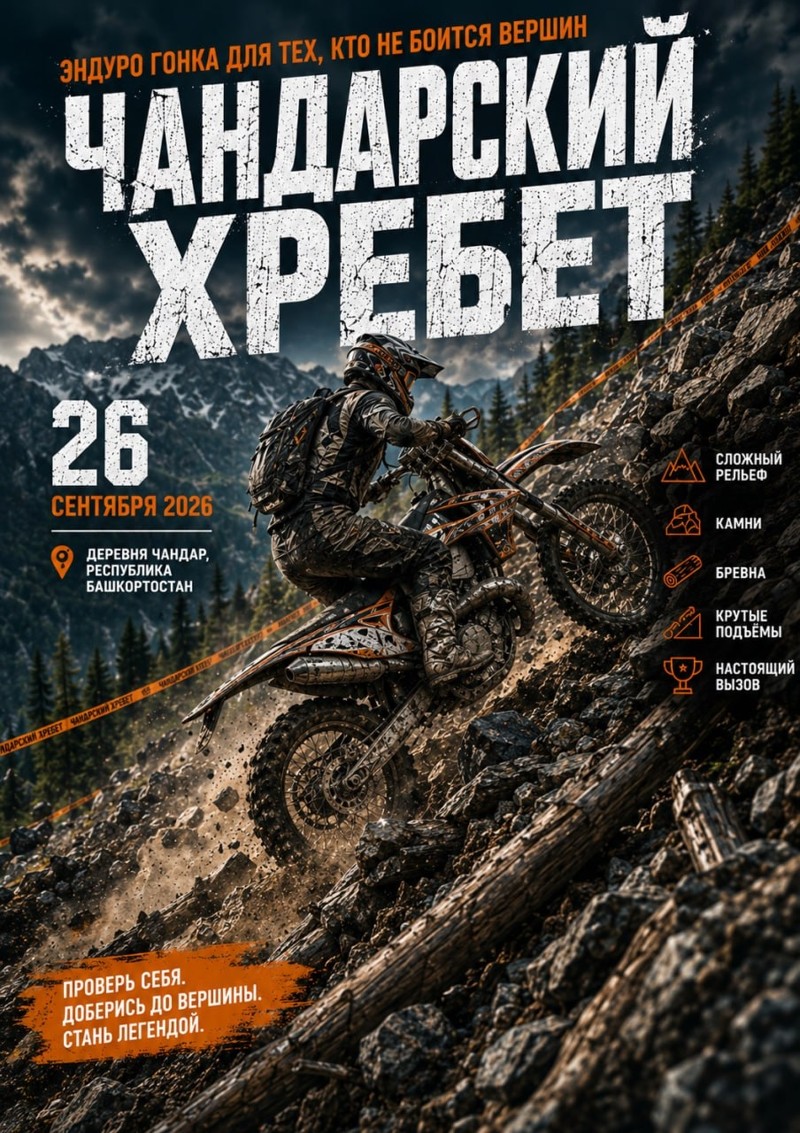 Эндуро гонка Чандарский хребет 2026