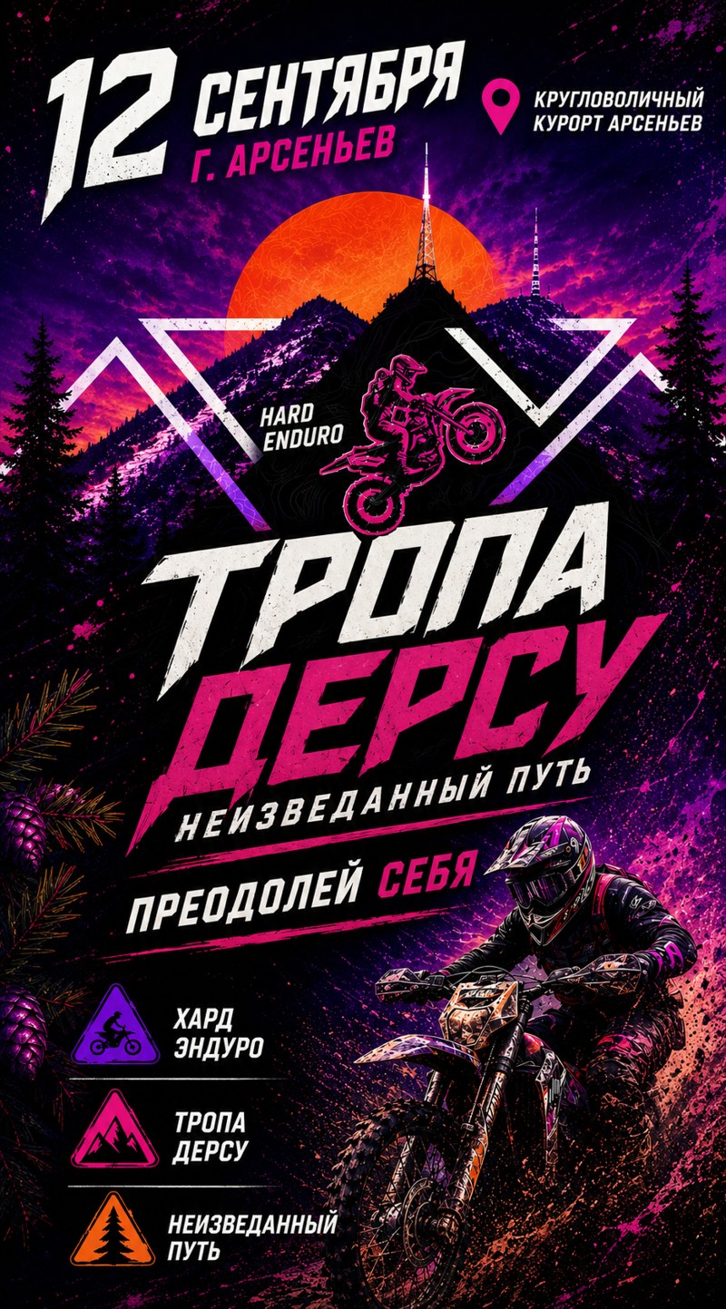 Открытая эндуро-тренировка Тропа дерсу 2026 Неизведанный путь